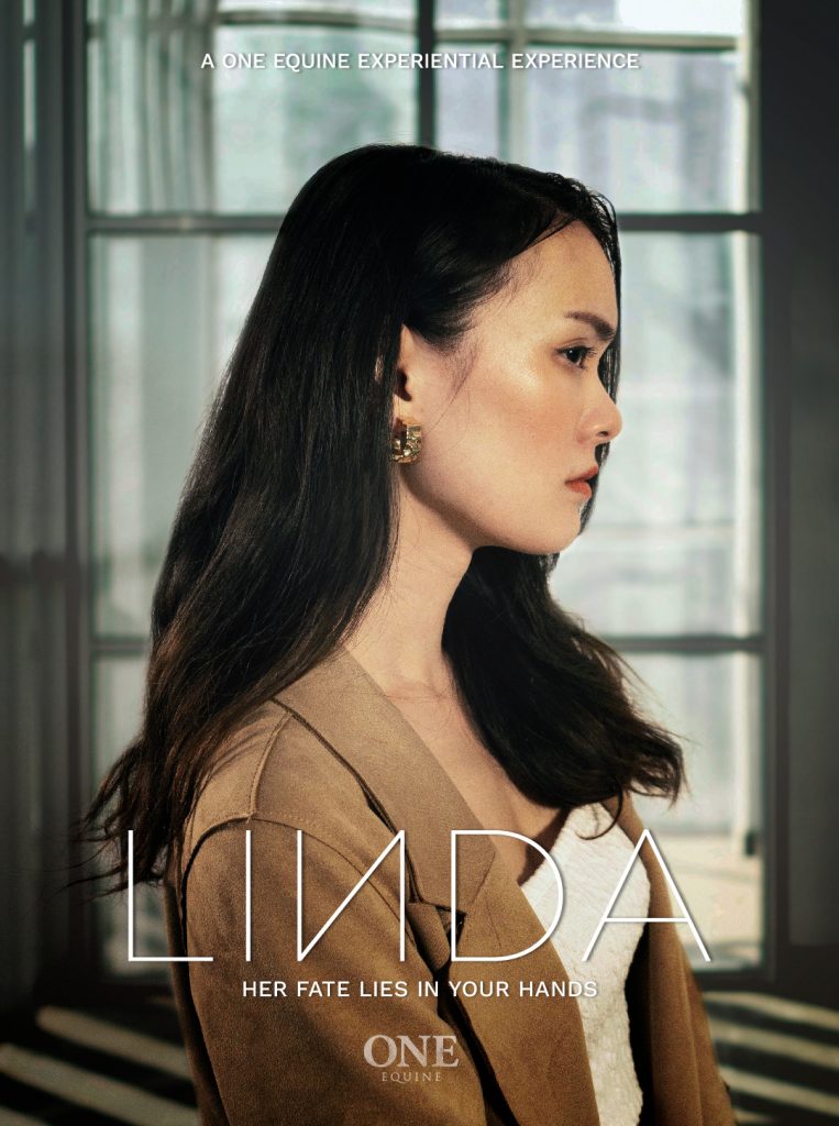 Linda poster - asian lady side profile