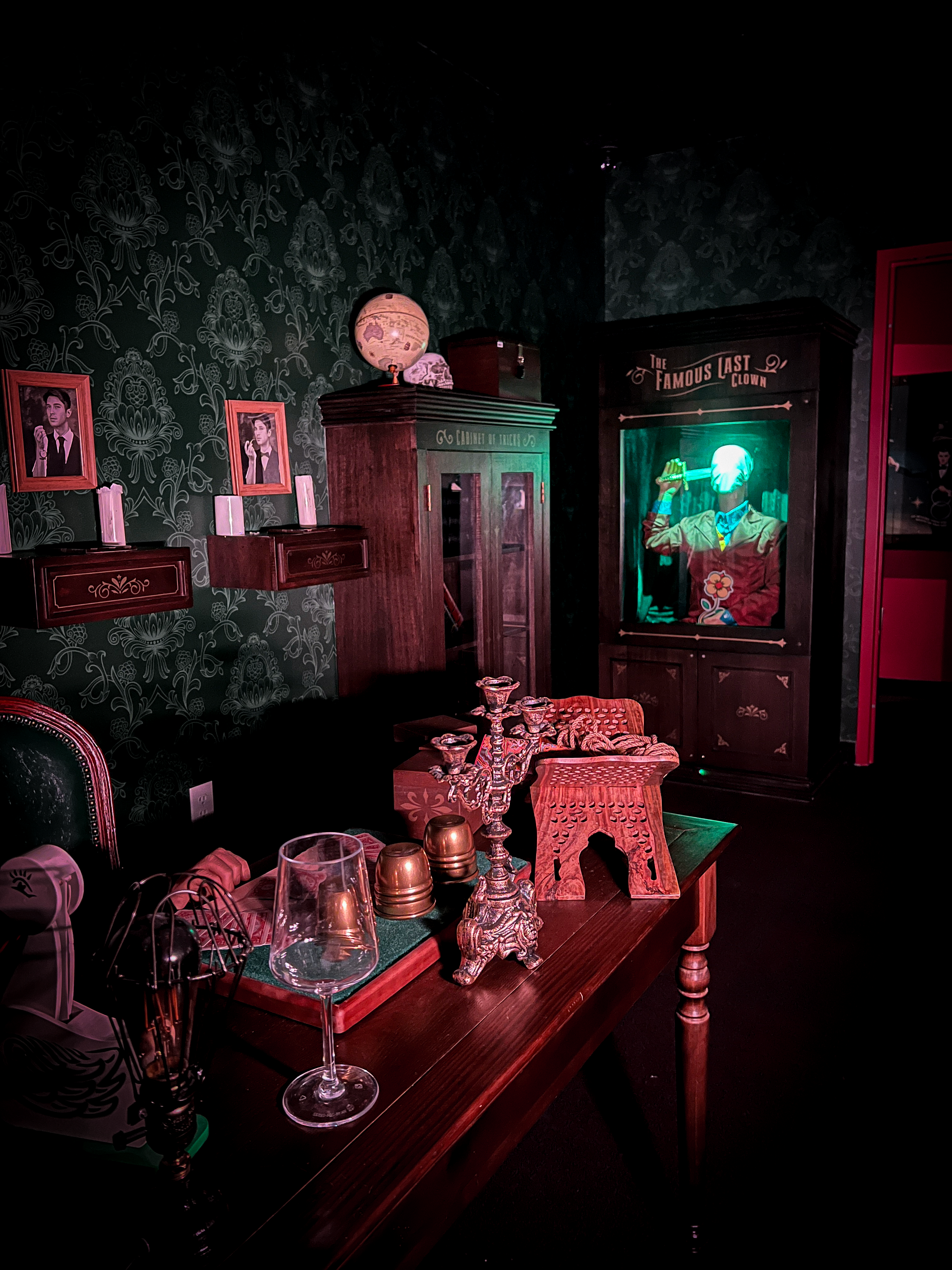camber of Hocus theme room at Novus Escape Room OC Forney