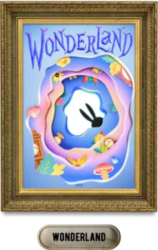 Breakout Escape Room - Wonderland Theme room poster