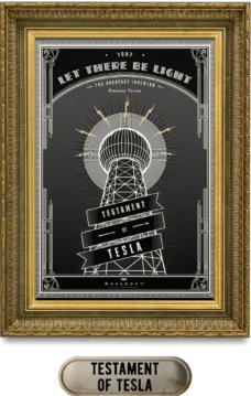 Breakout Escape Room - Testament of Tesla Theme room poster